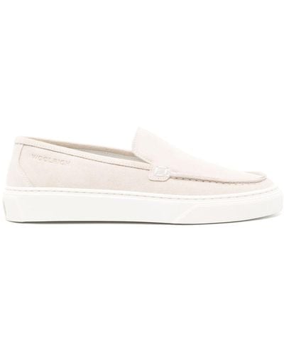 Woolrich Suede Slip-On Loafers - Natural
