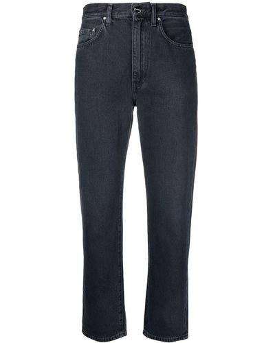 Totême Cropped Slim-fit Jeans - Black