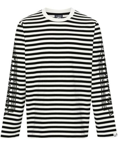 BBCICECREAM Striped Long Sleeve T-shirt - Black