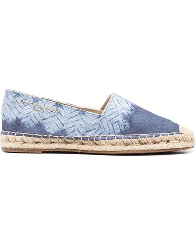 Emporio Armani Printed Espadrillas - Blue