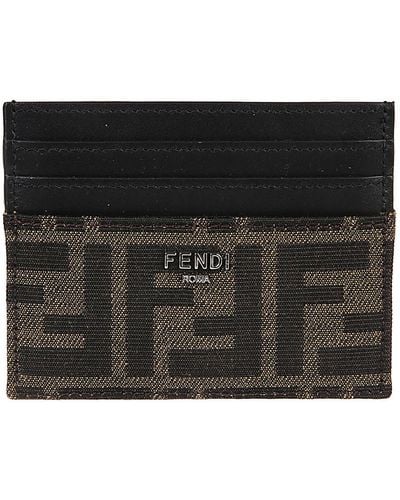 Fendi Logo Card Holder - Black