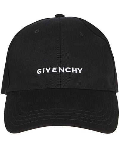Givenchy Logo-embroidered Canvas Cap - Black