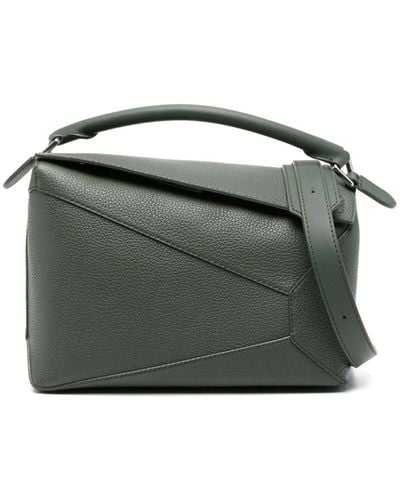 Loewe Puzzle Edge Leather Handbag - Green