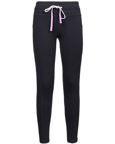 DKNY Sport Women's Sumatra Printed High-Waist Leggings, Black/Red