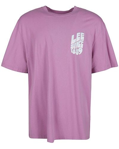 Lee Jeans T-shirts And Polos Pink - Purple