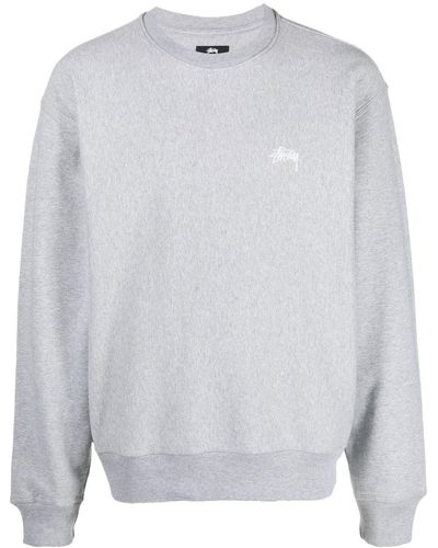 Stussy Logo-embroidered Sweatshirt - White