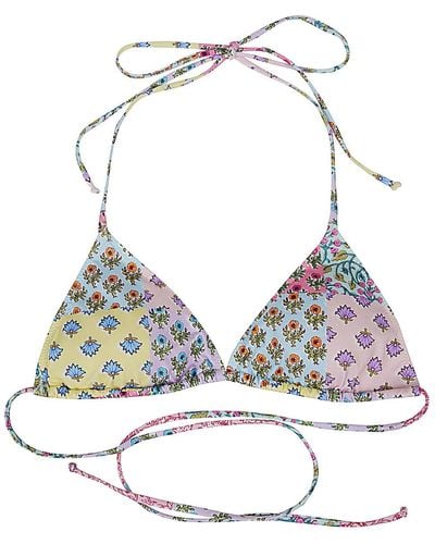 Mc2 Saint Barth Triangle Bikini Top - Multicolour