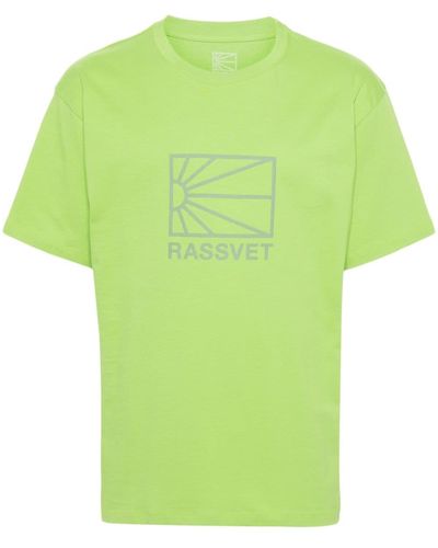 Rassvet (PACCBET) Logo-rubberised Cotton T-shirt - Green