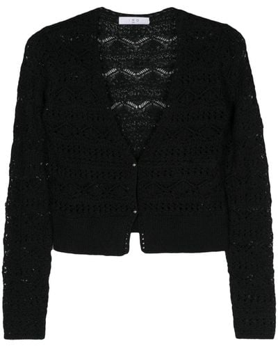 IRO Leylae Open-knit Cardigan - Black