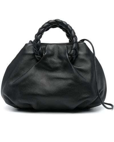 Hereu Medium Bombon Leather Bag - Black