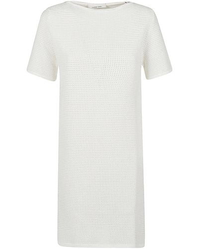 Liviana Conti Short Viscose Dress - White