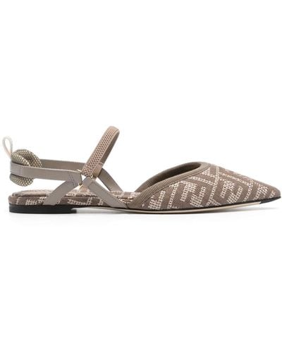 Fendi Colibrì Lite Ballerina Shoes - Brown