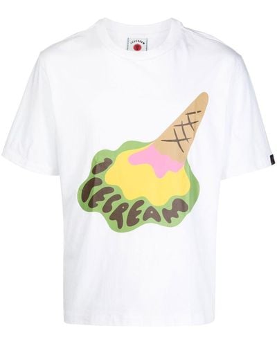 ICECREAM Logo-print Short-sleeve T-shirt - White