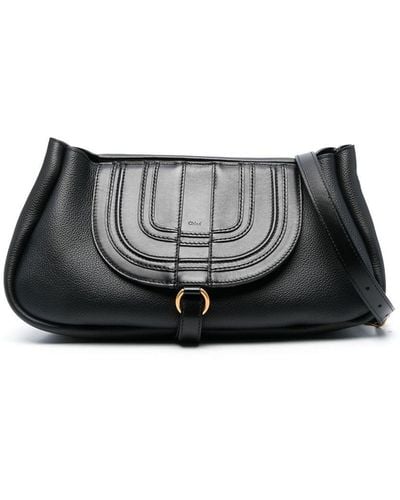 Chloé Crazy Marcie Leather Shoulder Bag - Black