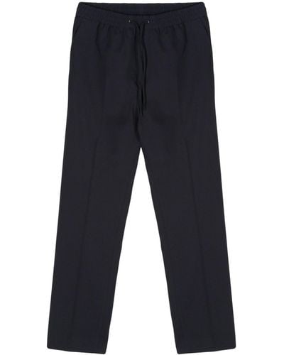 Calvin Klein Pressed-crease Straight-leg Pants - Blue