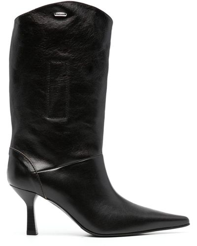 Our Legacy Envelope 100mm Leather Boots - Black