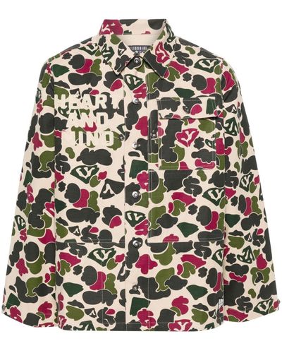 BBCICECREAM Camou Print Cotton Overshirt - Multicolour