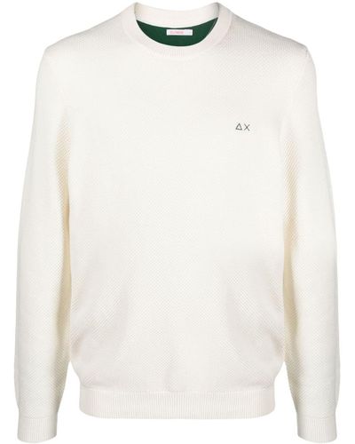 Sun 68 Wool Sweater - White