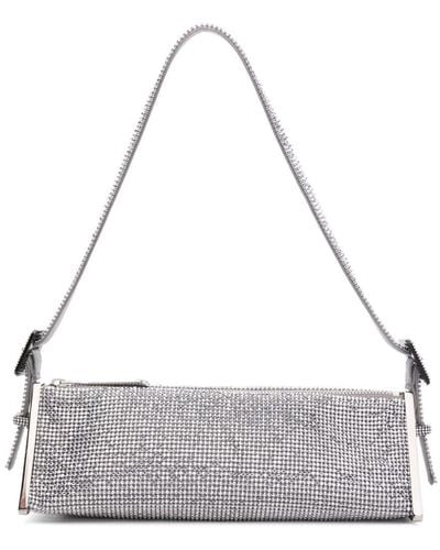 Benedetta Bruzziches Joy Crystal-embellished Mini Bag - Grey