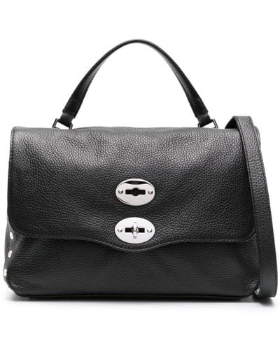 Zanellato Small Postina Leather Tote Bag - Black