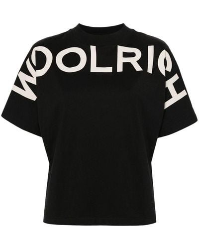 Woolrich Logo-printed Cotton T-shirt - Black