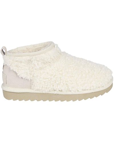 Colors Of California Mini Shearling Ankle Boots - White