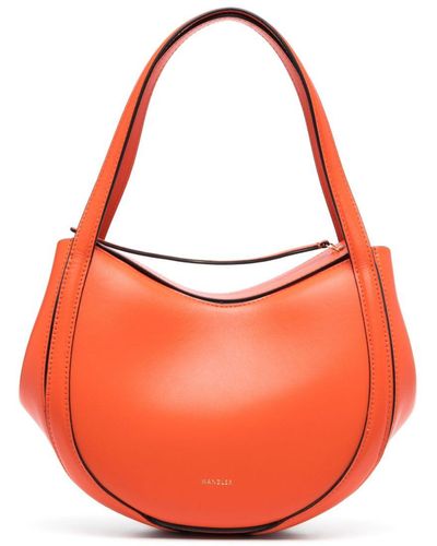 Wandler Lin Mini Leather Tote Bag - Orange