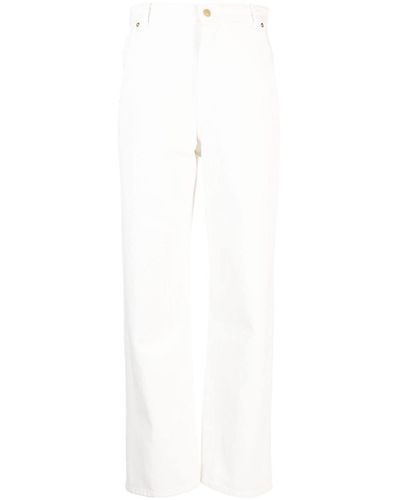 Bally Bleached-effect Straight-leg Jeans - White