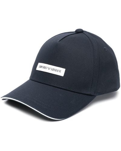 Emporio Armani Cappello da baseball con logo - Blu