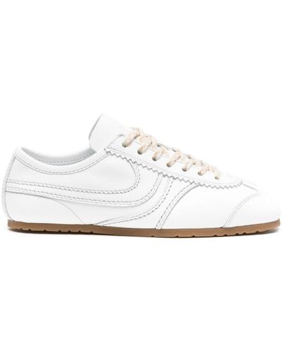 Dries Van Noten Leather Sneakers - White