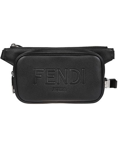 Fendi Leather Pouch - Black