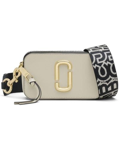 Marc Jacobs Snapshot Leather Cross-body Bag - Natural