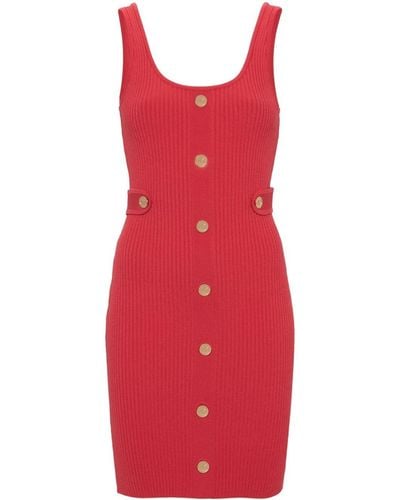 MICHAEL Michael Kors Buttoned Mini Dress - Red