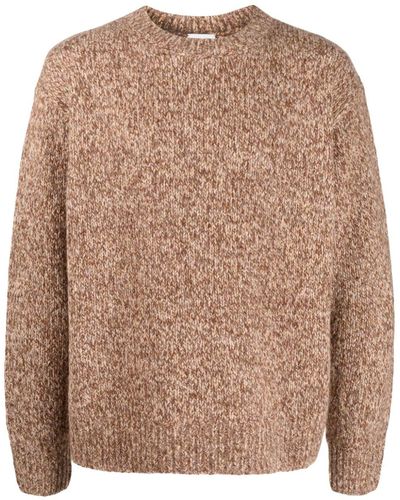 Dries Van Noten Mélange-effect Sweater - Brown