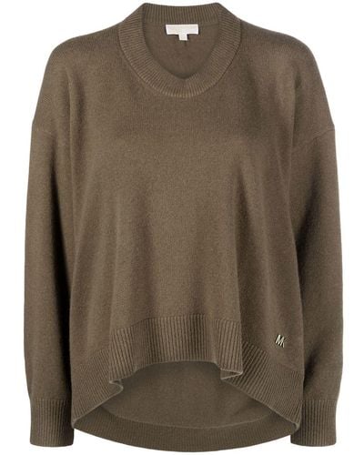 Michael Kors Oversize Knitted Sweater - Brown