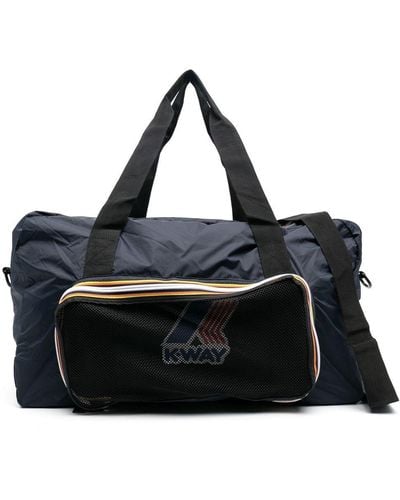 K-Way Logo-print Duffle Bag - Black