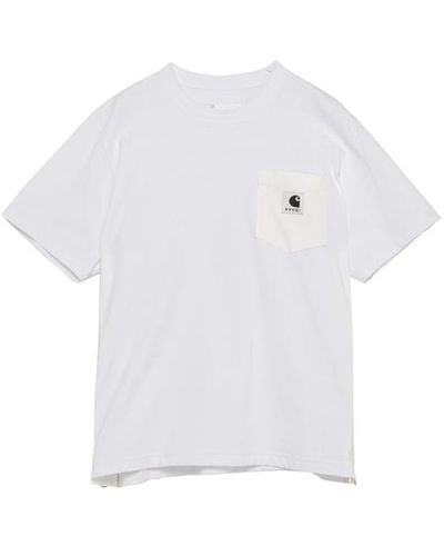 Sacai T-shirt Con Logo - Bianco