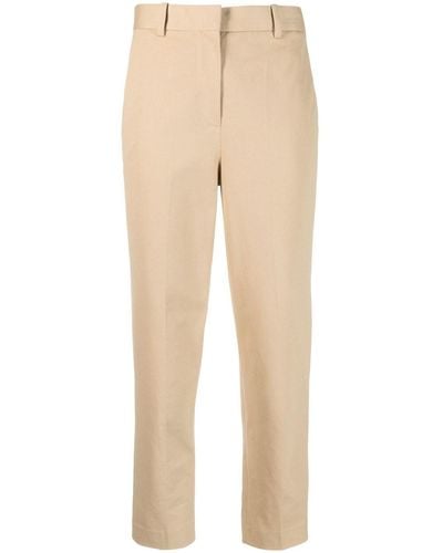 Circolo 1901 High-waist Cropped Trousers - Natural