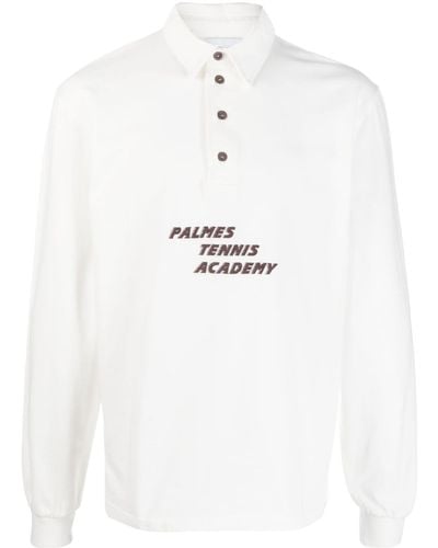Palmes Organic Cotton Long Sleeve Shirt - White