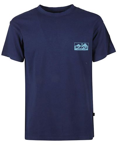 Kavu Floatboat Cotton T-shirt - Blue