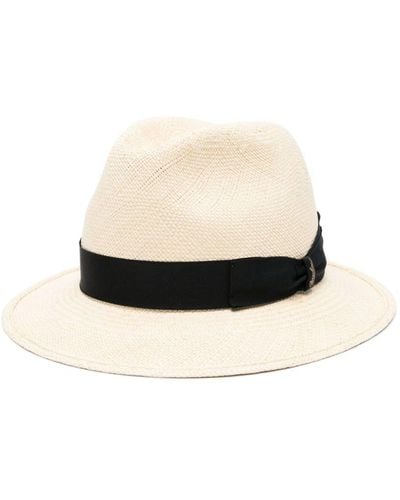 Borsalino Federico Straw Panama Hat - White