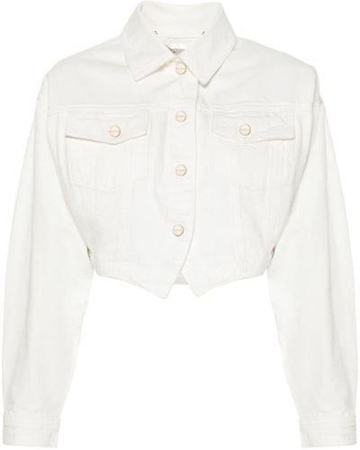 Blugirl Blumarine Jacket With Logo - White
