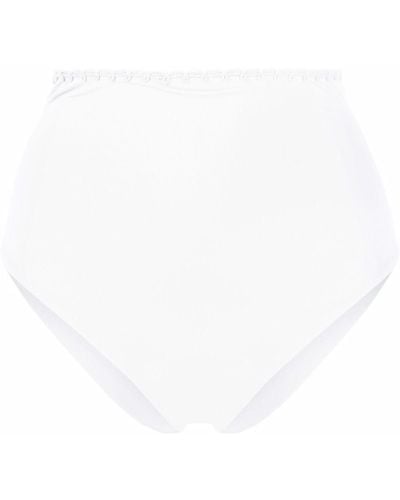 La Perla Etoile High Waist Bikini Bottom - White