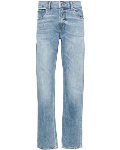 7 For All Mankind Slimmy Step Up Mid-rise Slim Jeans - Blue