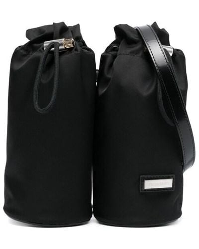 Ferragamo Hybrid Double-Bottle Belt Bag - Black