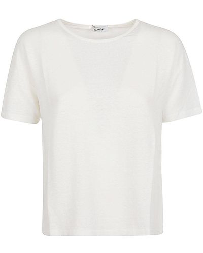 Base London Linen Jersey T-shirt - White