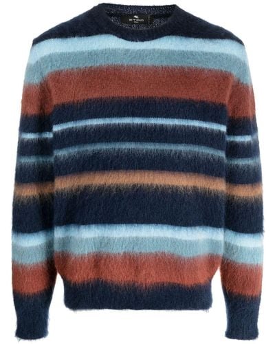 Etro Striped Sweatshirt - Blue
