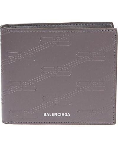 Balenciaga Wallet With Logo - Purple