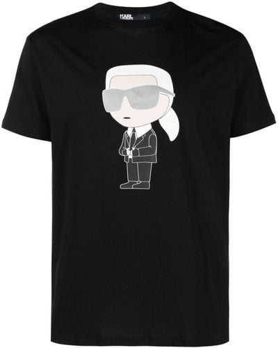 Karl Lagerfeld Logo T-Shirt - Black