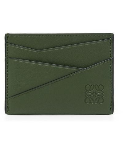 Loewe Leather Card Holder - Green